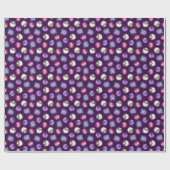 Farbige Halloween-Niedliche Fledermäuse Zeichnend Geschenkpapier (Flach)