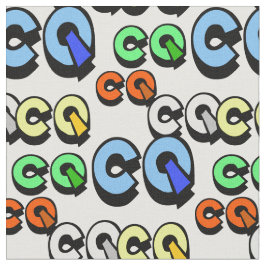 Farbige Ham Radio CQ Fabric Stoff