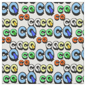 Farbige Ham Radio CQ Fabric Stoff (Muster)