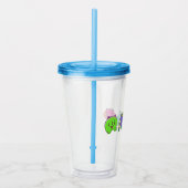 Farbige Hamster-Hintern Acryltrinkbecher (Rechts)