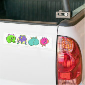 Farbige Hamster-Hintern Autoaufkleber (Auf Lkw)