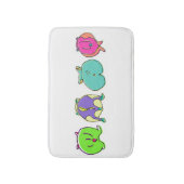 Farbige Hamster-Hintern Badematte (Vorderseite Vertikal)