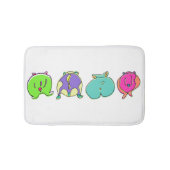 Farbige Hamster-Hintern Badematte (Vorderseite)