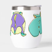 Farbige Hamster-Hintern Großes Design (Links)