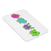Farbige Hamster-Hintern Magnet (Rechte Seite)