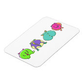Farbige Hamster-Hintern Magnet (Linke Seite)