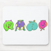 Farbige Hamster-Hintern Mousepad (Vorne)