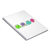 Farbige Hamster-Hintern Notizblock (Rechte Seite)