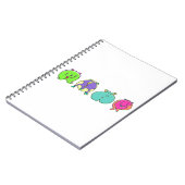 Farbige Hamster-Hintern Notizblock (Linke Seite)