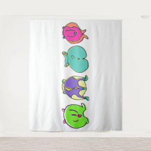 Farbige Hamster-Hintern Wandteppich