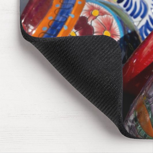Farbige handbemalte mexikanische Töpferei Mousepad (Ecke)