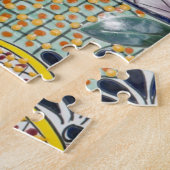 Farbige handbemalte mexikanische Töpferei Puzzle (Seite)