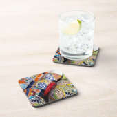 Farbige handbemalte mexikanische Töpferei Untersetzer (Rechte Seite)