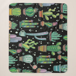 Farbige handgezeichnete Punkte: Abstrakt Vintage Sherpadecke