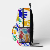 Farbige HandPrint Bedruckter Rucksack (Rechts)