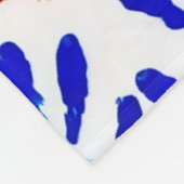 Farbige HandPrint Fleecedecke (Ecke)