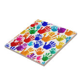 Farbige HandPrint Fliese (Seite)