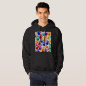 Farbige HandPrint Hoodie (Vorne ganz)