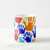Farbige HandPrint Kaffeetasse (Mittel)