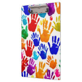 Farbige HandPrint Klemmbrett (Links)