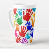 Farbige HandPrint Milchtasse (Linke Ecke)