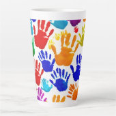 Farbige HandPrint Milchtasse (Vorderseite)