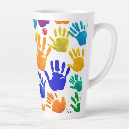 Farbige HandPrint Milchtasse (Rechts)