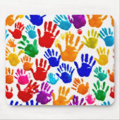 Farbige HandPrint Mousepad (Vorne)