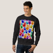 Farbige HandPrint Sweatshirt (Vorne ganz)