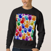Farbige HandPrint Sweatshirt (Vorderseite)