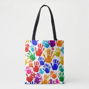 Farbige HandPrint Tasche