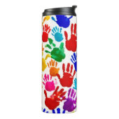Farbige HandPrint Thermosbecher (Nach links gedreht)