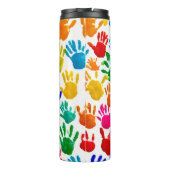 Farbige HandPrint Thermosbecher (Rückseite)