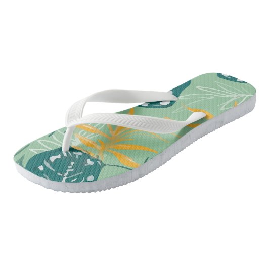 Farbige Handskizze Zeichnend Badesandalen (Schrägansicht)