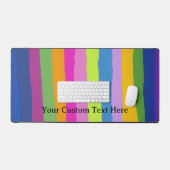 Farbige Handstreifen Gezeichnet Streifen Schreibtischunterlage (Tastatur & Maus)