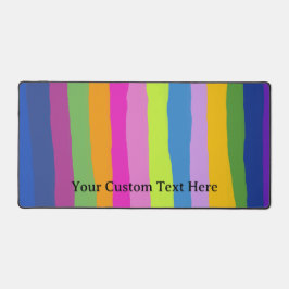 Farbige Handstreifen Gezeichnet Streifen Schreibtischunterlage