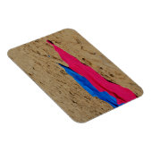 Farbige Handtücher am Sandstrand Magnet (Rechte Seite)