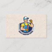 Farbige Handyman Services Business Card Visitenkarte (Rückseite)