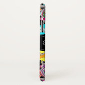 Farbige Handzeichen Abstrakt I Monogramm-Initialen Case-Mate iPhone Hülle (Hinten/Rechts)