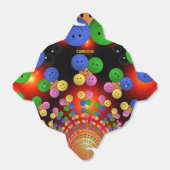 Farbige Happy Face Spiral Favor Box Geschenkschachtel (Ungefaltet)