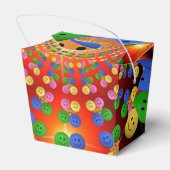 Farbige Happy Face Spiral Favor Box Geschenkschachtel (Rückseite)