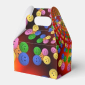 Farbige Happy Face Spiral Gable Fevor Box Geschenkschachtel (Rückseite)