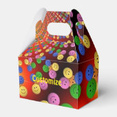 Farbige Happy Face Spiral Gable Fevor Box Geschenkschachtel (Vorderseite)