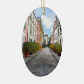 Farbige Häuser in der Rue Cremieux - Paris Keramik Ornament (Rechts)