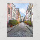 Farbige Häuser in der Rue Cremieux - Paris Postkarte (Vorderseite)
