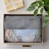 Farbige Häuser in der Rue Cremieux - Paris Seidenpapier (Geschenk)