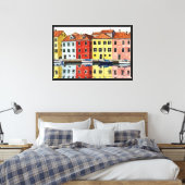 Farbige Häuser Leinwanddruck (Insitu (Schlafzimmer))