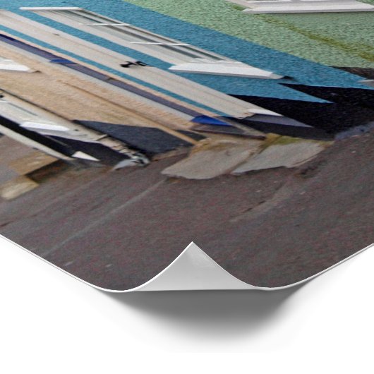 Farbige Häuser, Lyme Regis, Dorset, England Poster (Ecke)