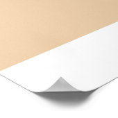 Farbige Hautfalte - Schlichte Farbmaske Poster (Ecke)