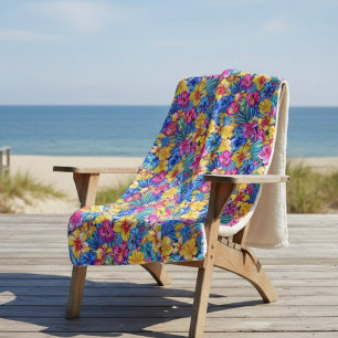 Farbige Hawaiianische Tropische Blumenpalme Sherpadecke
